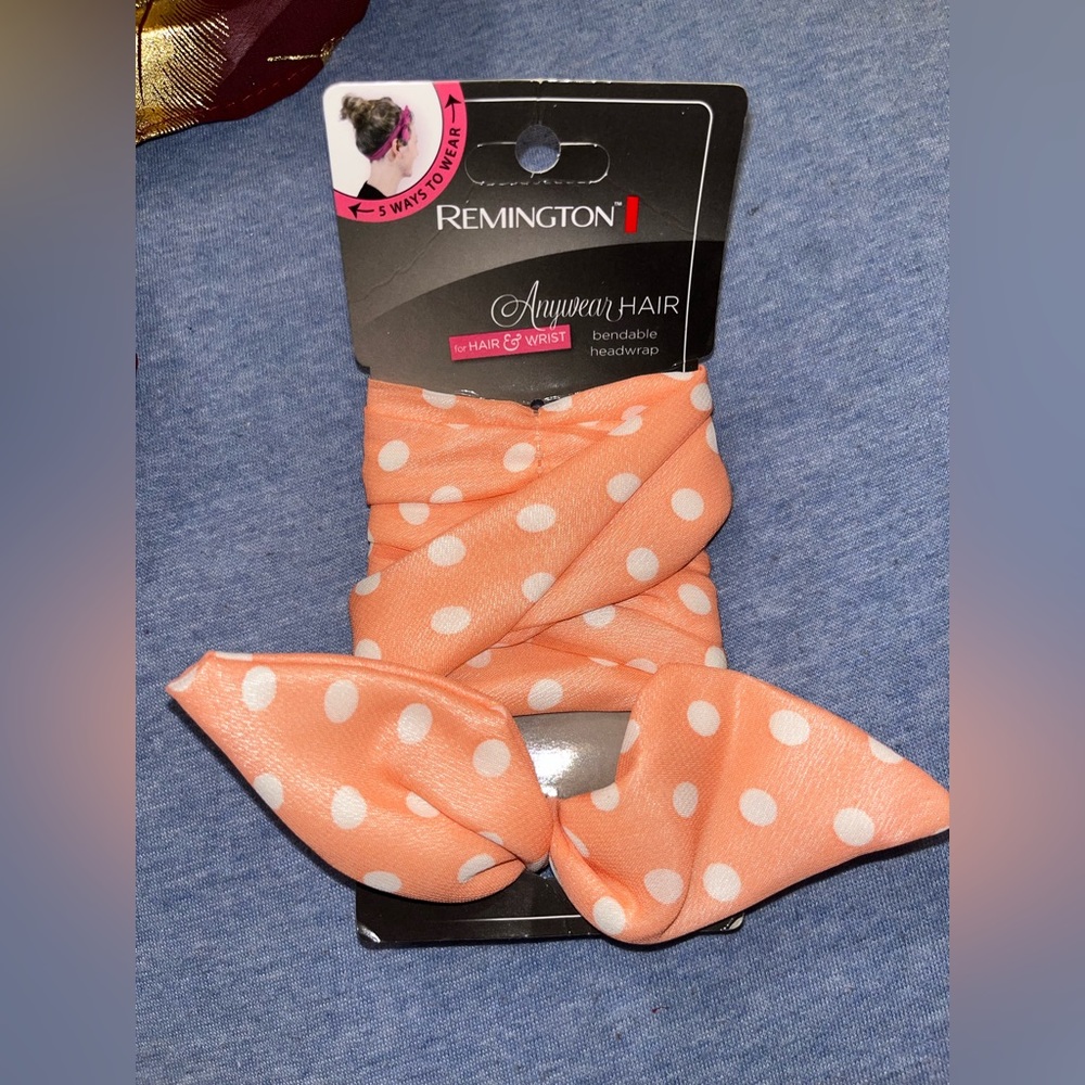 Remington Anywhere Hair Polka Dot Bendable Headwrap- *BRAND NEW/ NEVER USED*